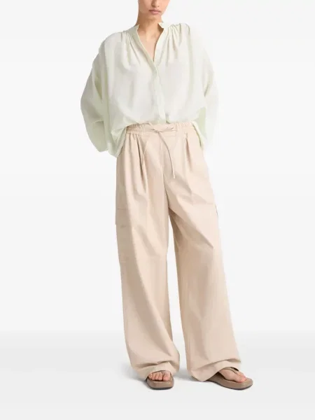Pantaloni Yves Salomon din piele