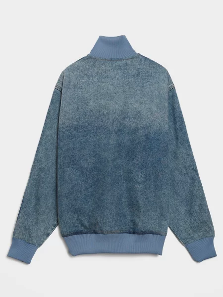Bunda adidas Firebird Adicolor Denim Track Top Jacket Worn Blue Denim M modrá