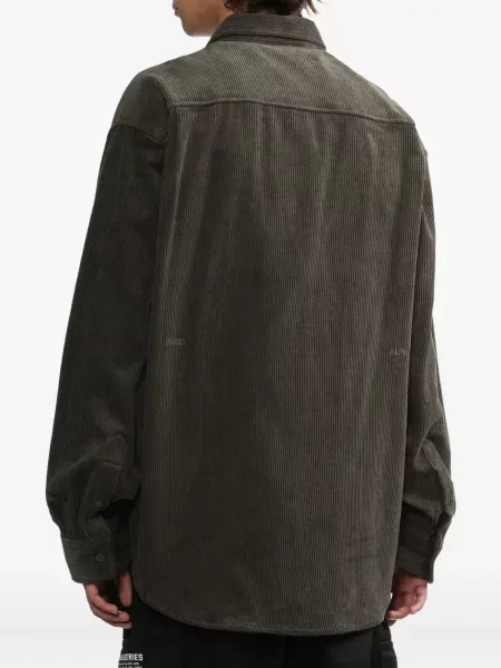 Πουκάμισο Alpha Industries κοτλέ πράσινο