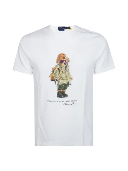 Długa koszulka polo Polo Ralph Lauren z długim rękawem z dżerseju biała