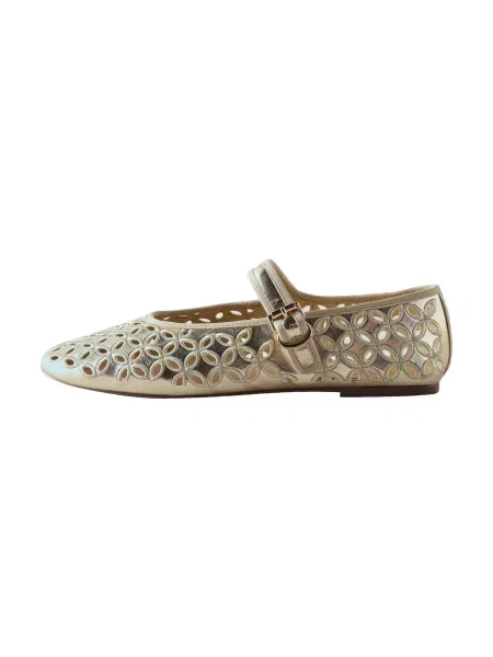 Next Balerini cu curea glezna Forever Comfort auriu