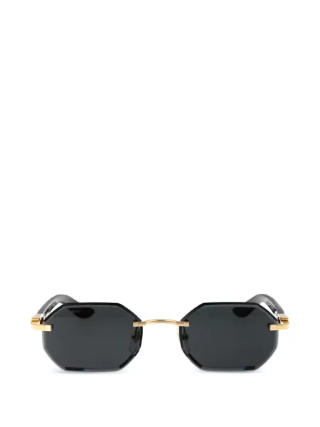 Ochelari de soare Cartier Eyewear cu imprimeu geometric negru