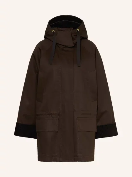 Inwear Parka Hunteryiw Z Kombinace Materiálů tmavě hnědá černá