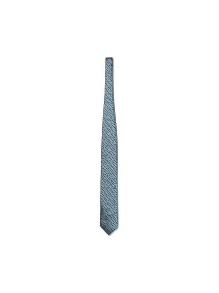 Krawat Zegna żakardowy niebieski