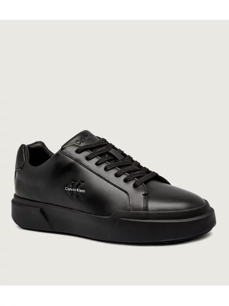 Calvin Klein Bőr edzőcipő fekete