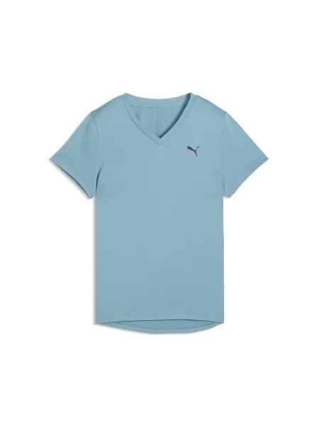 PUMA koszulka TAD ESSENTIALS z dekoltem w serek Odzież XXS niebieski