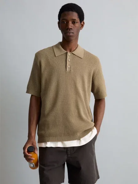 Поло Marc O'polo Denim бежевое