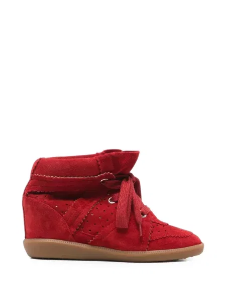 Sneakerși Isabel Marant cu pană roșu