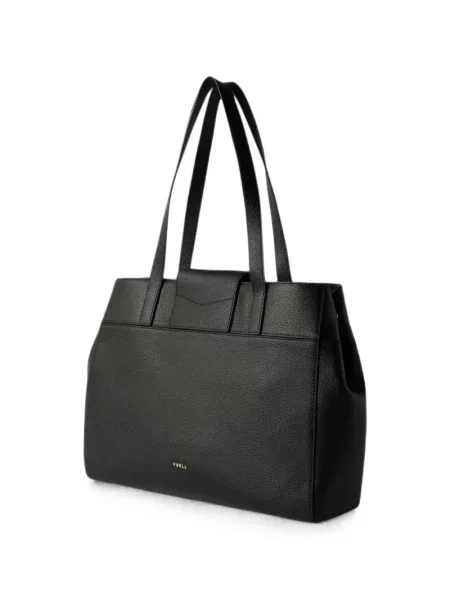 Geantă shopper Furla din piele negru