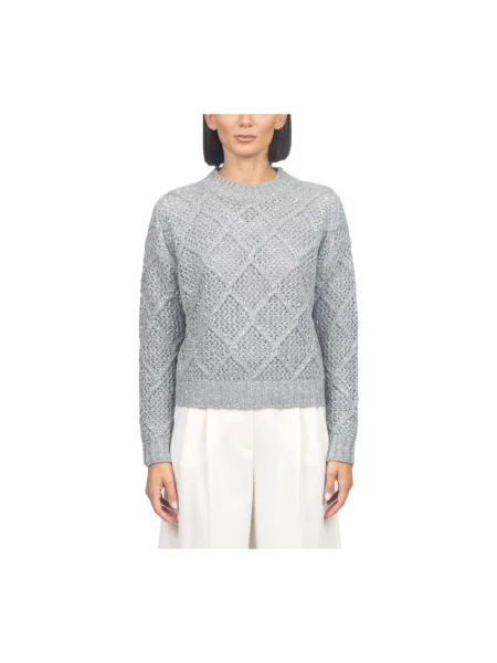 Sweter Max Mara Studio wełniany szary