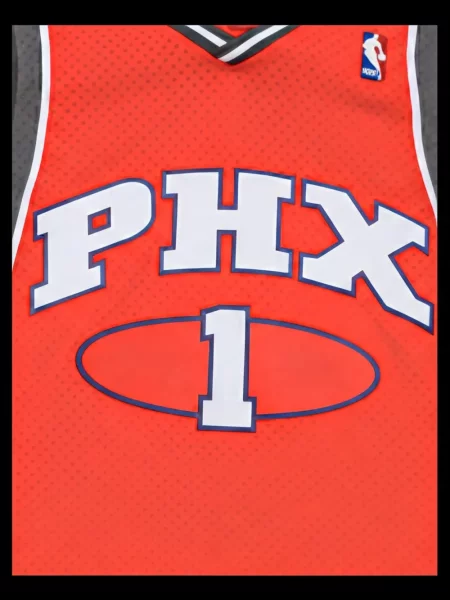Cămașă Mitchell & Ness din jerseu portocaliu
