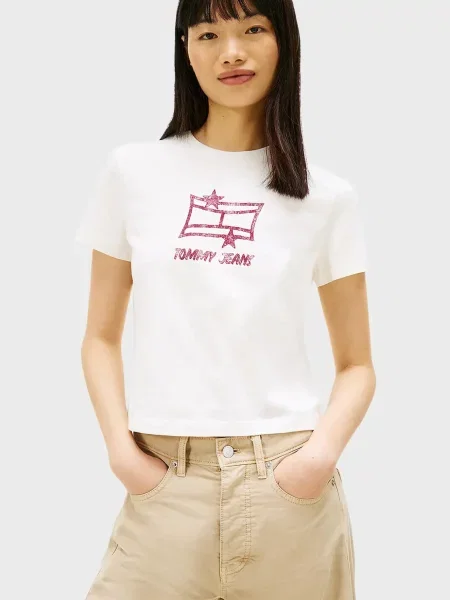 Футболка Tommy Jeans біла
