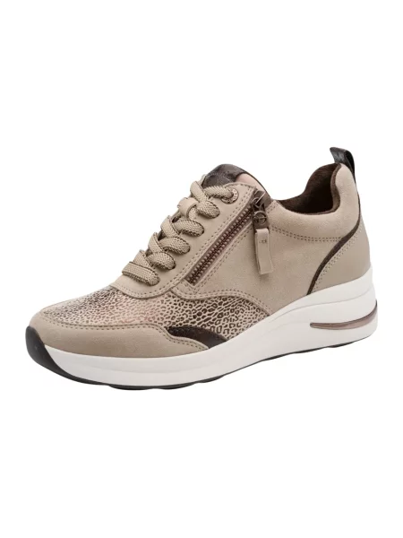 Sneakersy Tamaris skórzane beżowe