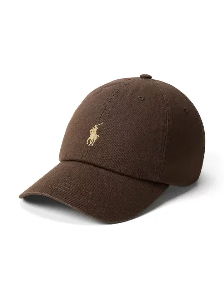 Polo Ralph Lauren czapka z daszkiem brązowa