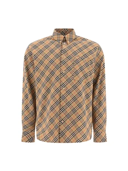 Koszula Burberry beżowa