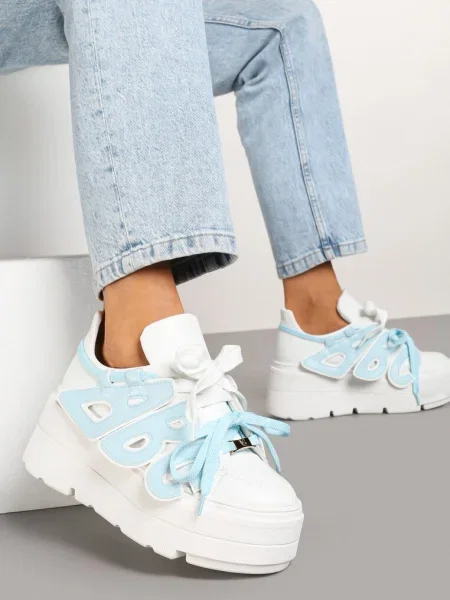 Sneakers Nelenith cu albastru alb