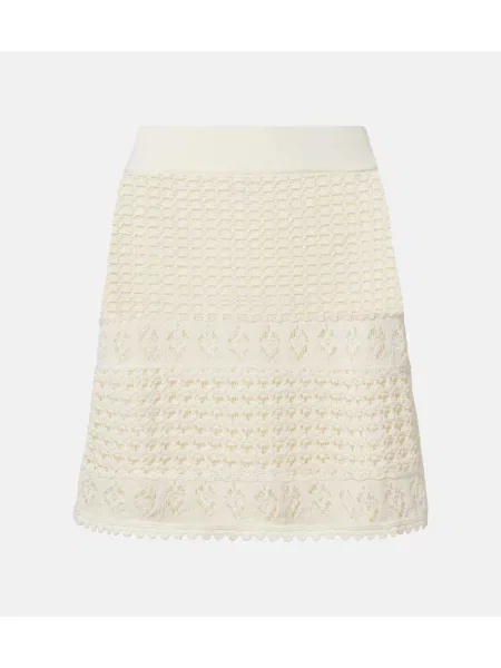 Croșetat fustă Eres alb