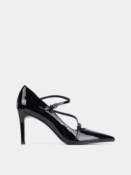 Кожаные туфли Mia May черные