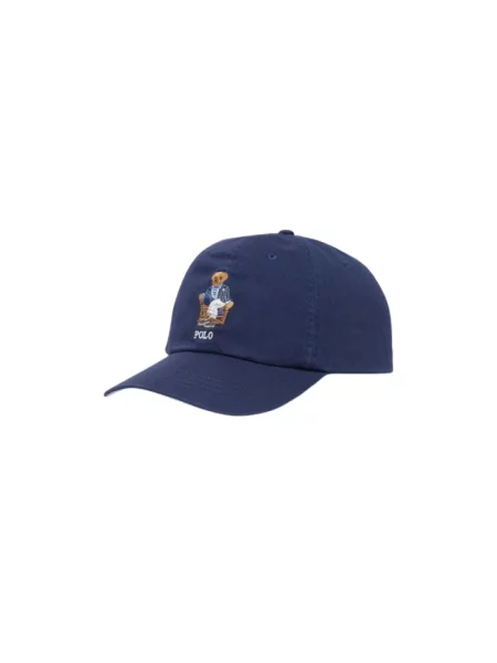 Czapka z daszkiem Polo Ralph Lauren z twillu niebieska
