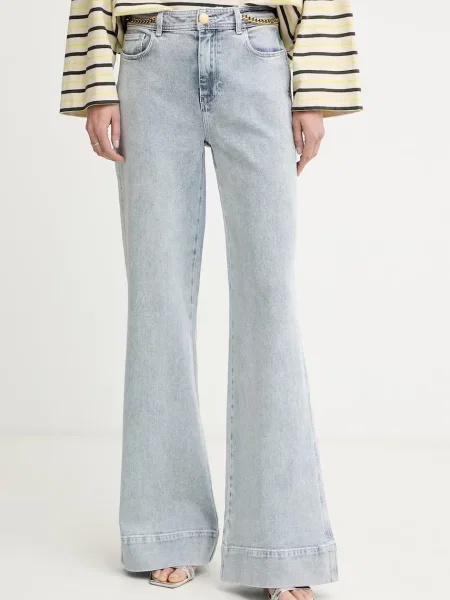 Marciano by Guess blugi wide leg pentru femei ALYSSA albastru