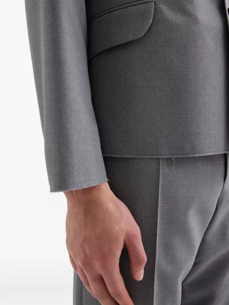 Sacou Jil Sander din poplin gri
