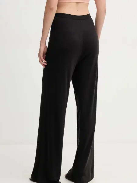 Kalhoty Calvin Klein Jeans široké high waist černá