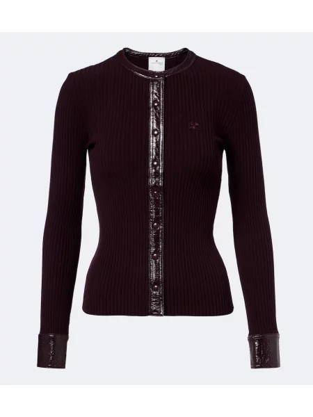 Cardigan Courreges tricotate