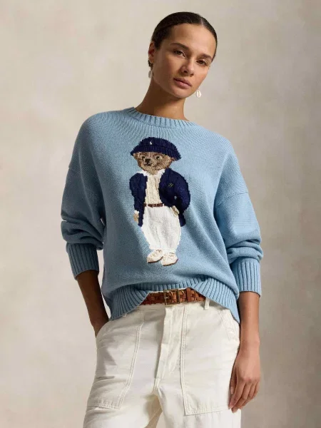 POLO RALPH LAUREN Pulover | Oversize fit albastru
