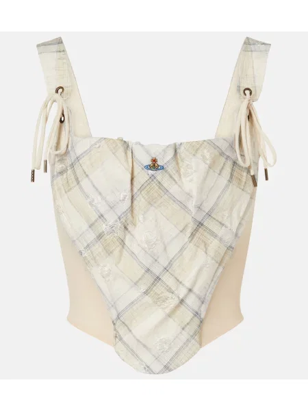 Top Vivienne Westwood w kratkę biały