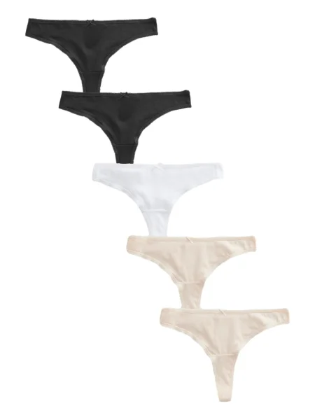 Next Tanga bej / negru alb