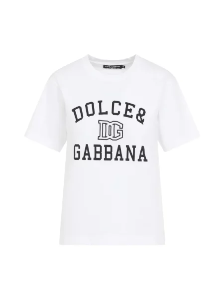 Koszulka Dolce And Gabbana z logo biała