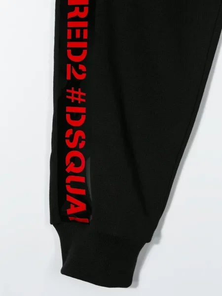 Dětské kalhoty Dsquared2 černé