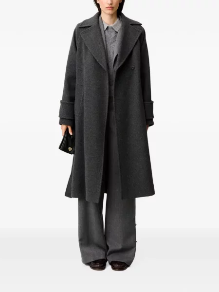 Vilnonis paltas Claudie Pierlot pilka