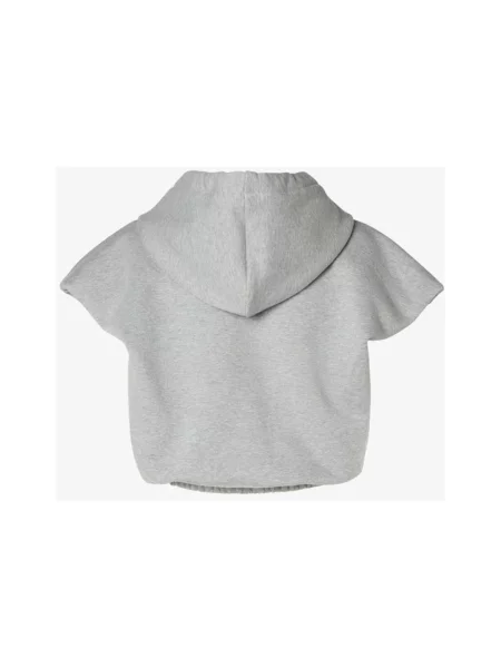 Bluza z kapturem Fendi z kapturem szara