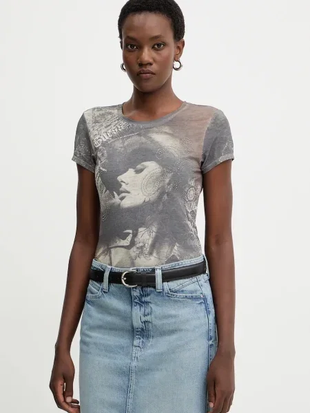 Тениска Guess дамска сиво