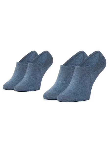 Skarpetki Tommy Hilfiger Footie 2 pary niebieskie