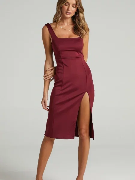 Sukienka midi Madmext czerwona