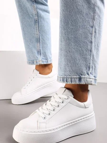 Sneakerși Vices alb