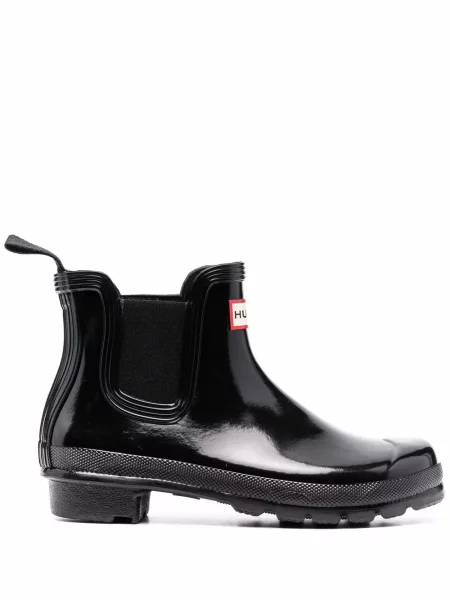 Cizme scurte Hunter cu autograf negru