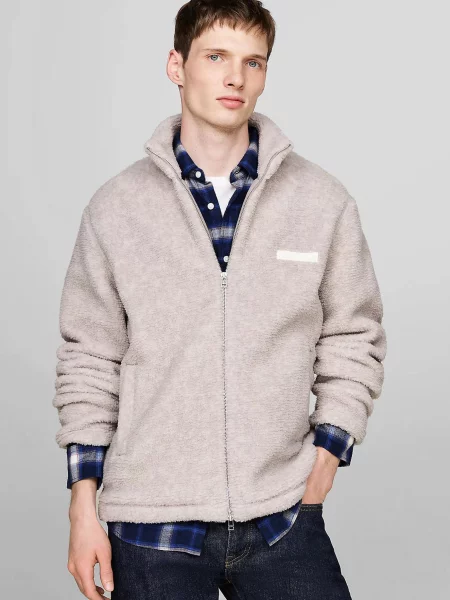 Флісова спортивна кофта Tommy Hilfiger сіра