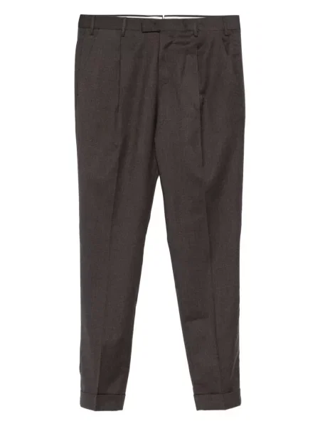 Pantaloni Pt Torino de lână maro