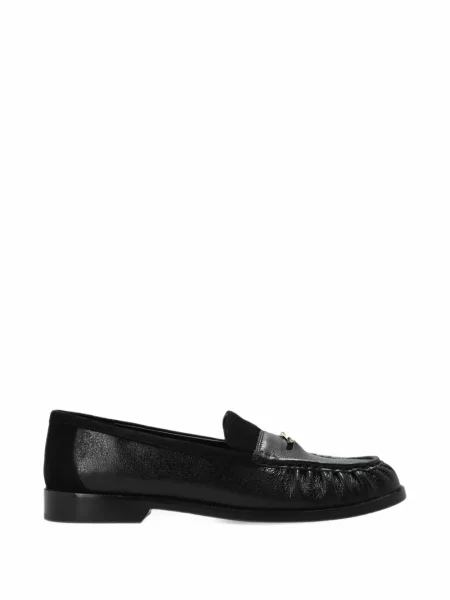 Pantofi loafer Kate Spade cu autograf negru