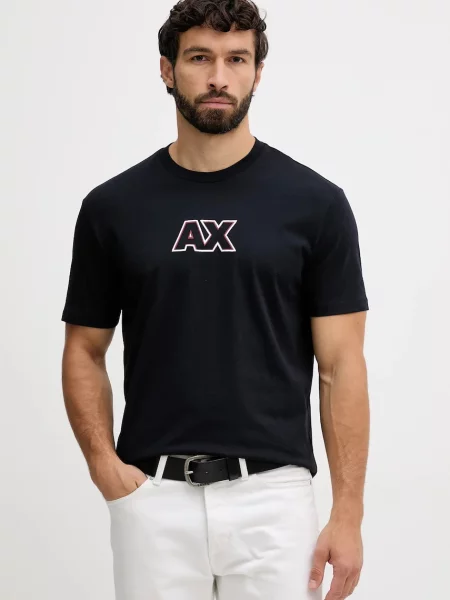 Тениска Armani Exchange тъмносиньо