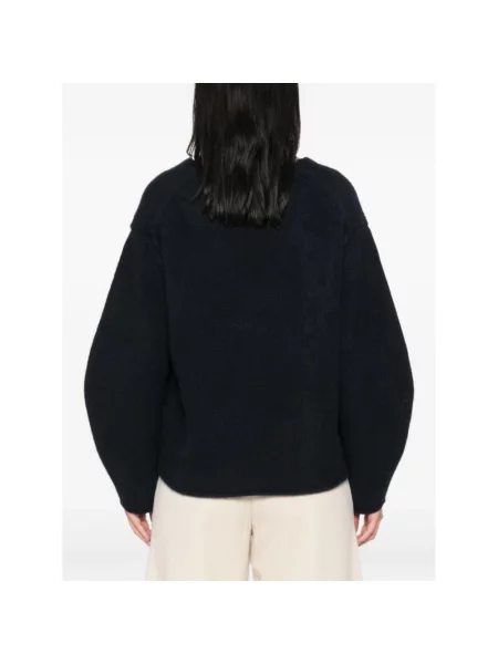 Krótki sweter Soft Goat z kaszmiru niebieski