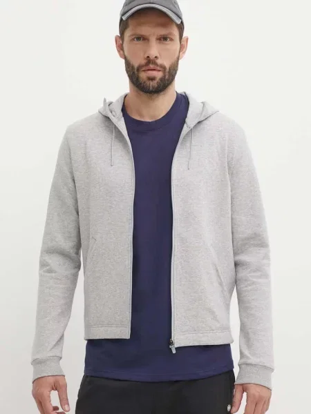 Pulover Reebok Active Collective s kapuco siva