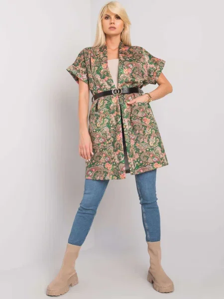 Plašč Fashionhunters zelena