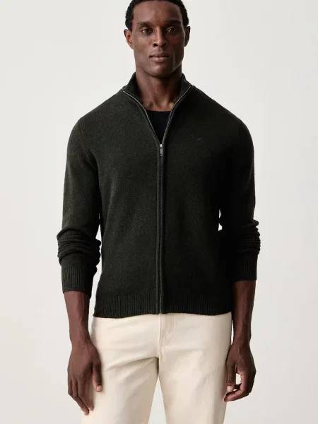 Hackett London pulover cu pentru bărbați din lână verde
