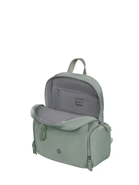 Кожаный повседневный рюкзак Samsonite зеленый