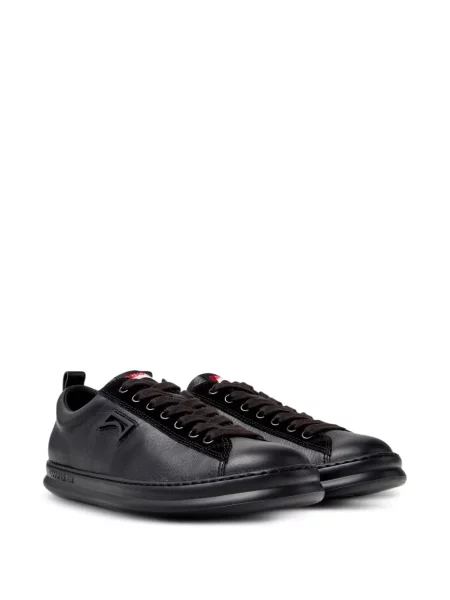 Sneakerși Camper cu șireturi din piele negru