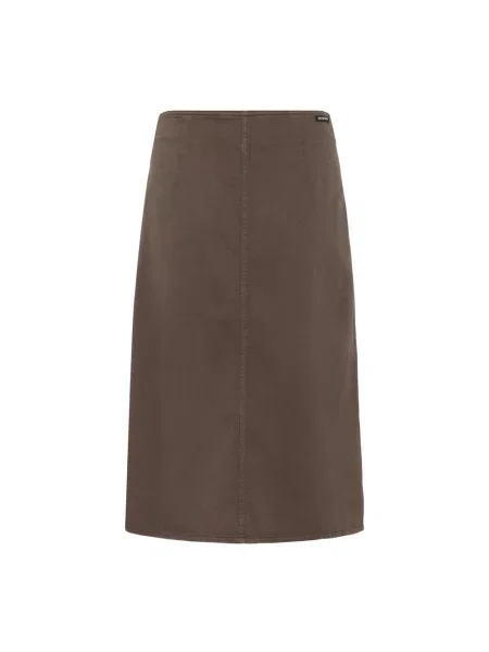 Spódnica midi Inwear brązowa